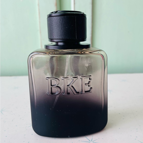 Empty BKE black and gray bottle men’s fragrance perfume cologne buckle gents - Picture 1 of 3